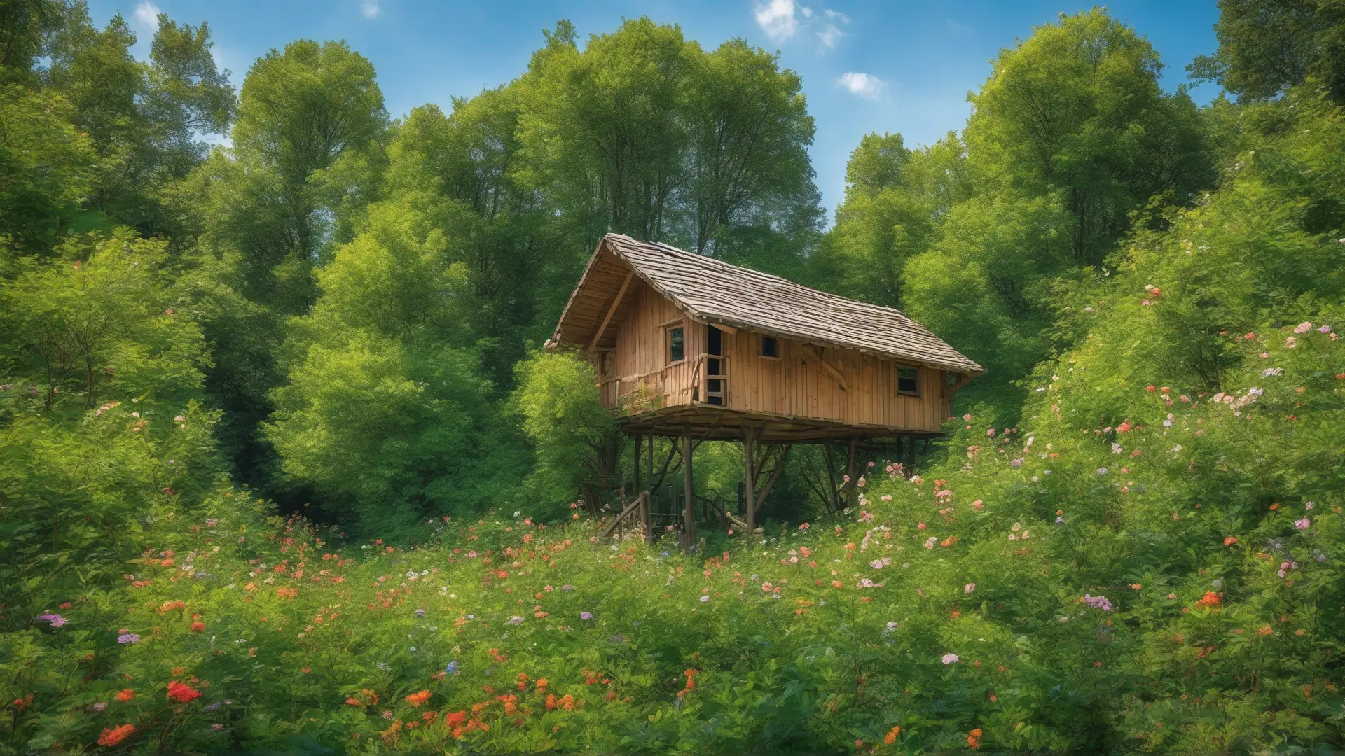Hébergement insolite en Baie de Somme, cabane perchée dans les arbres