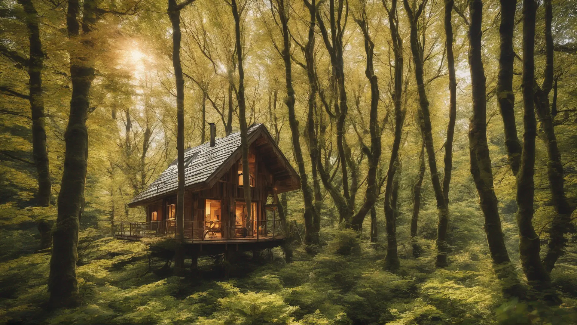 Hébergement insolite en Rhône-Alpes avec cabane dans les arbres