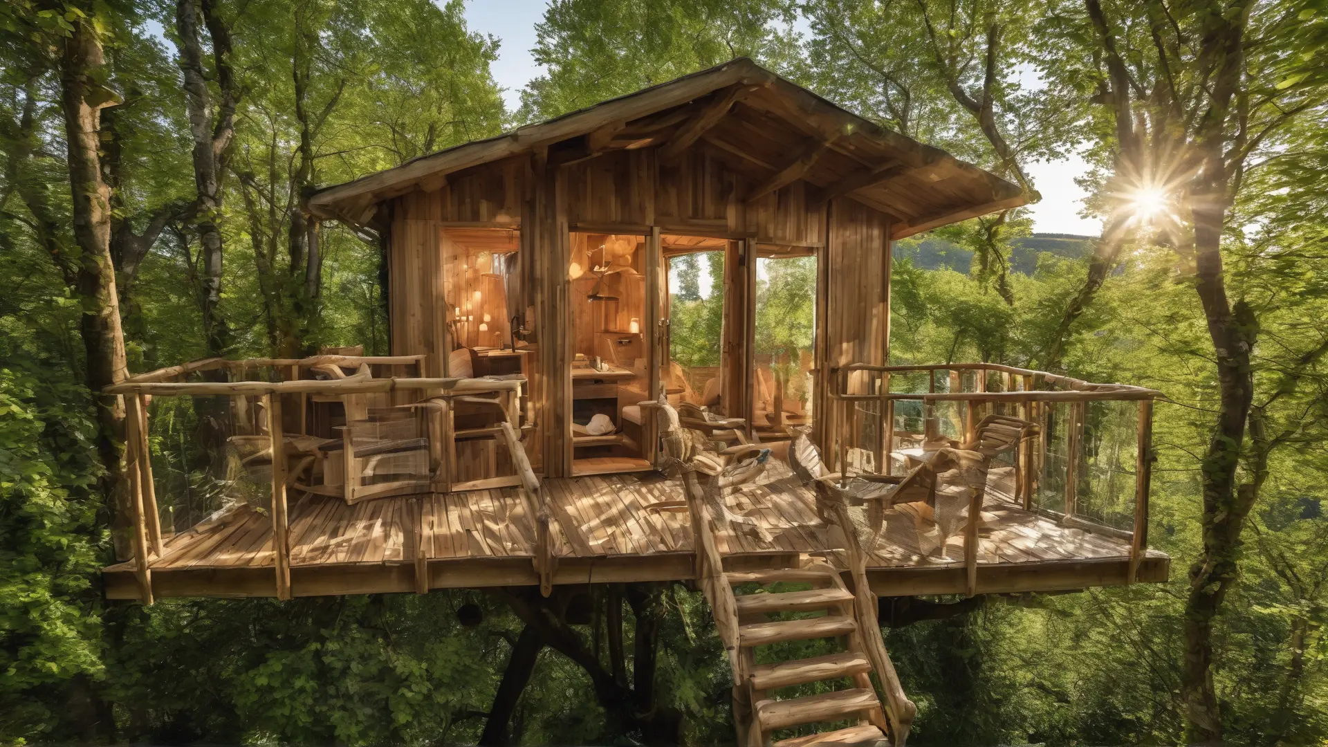 Hébergement insolite Sarlat avec cabane perchée et spa privatif