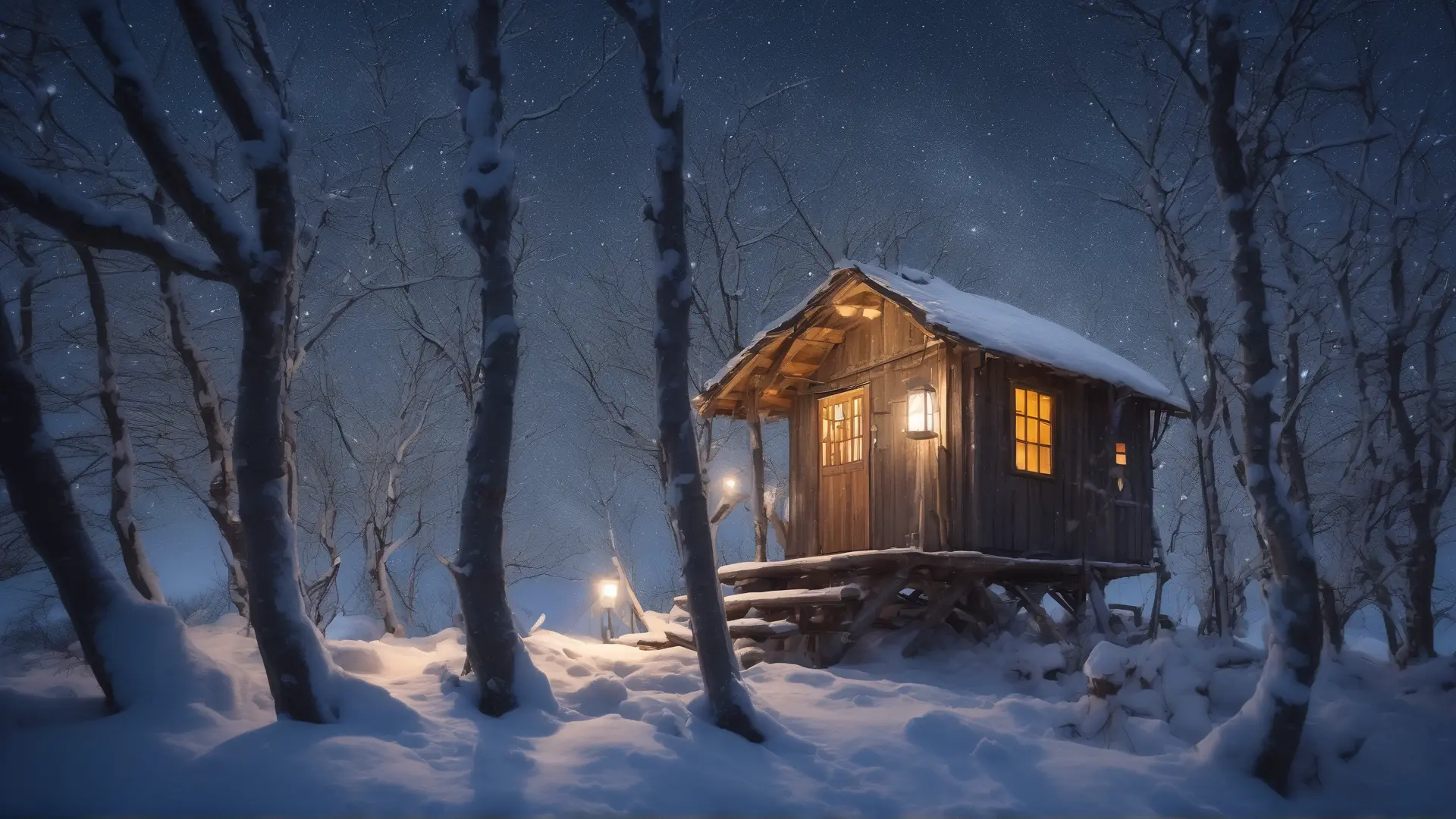 Nuit insolite le 31 décembre, cabane enneigée pour le réveillon