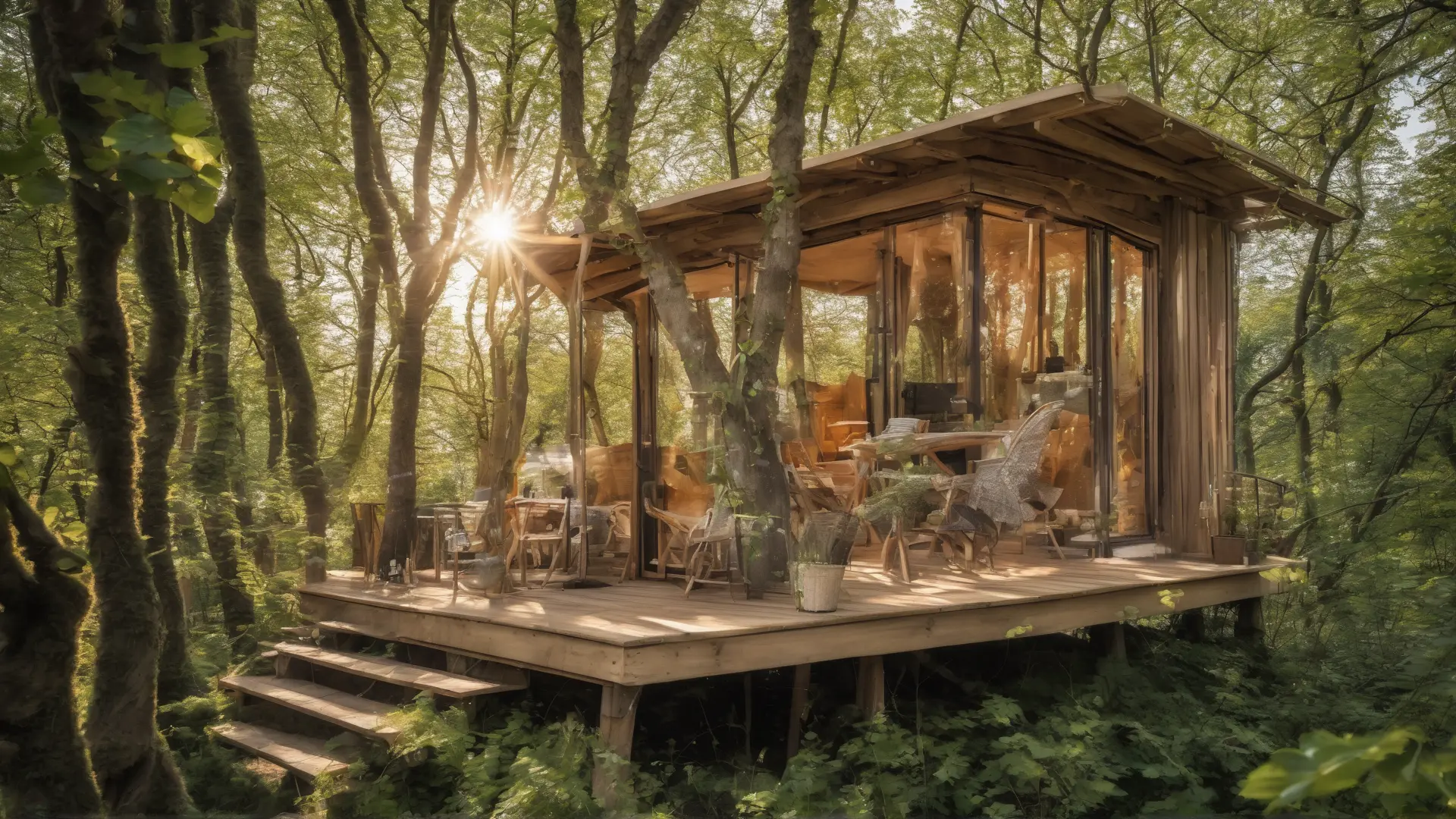 Hébergement insolite Aveyron : cabane perchée dans les arbres
