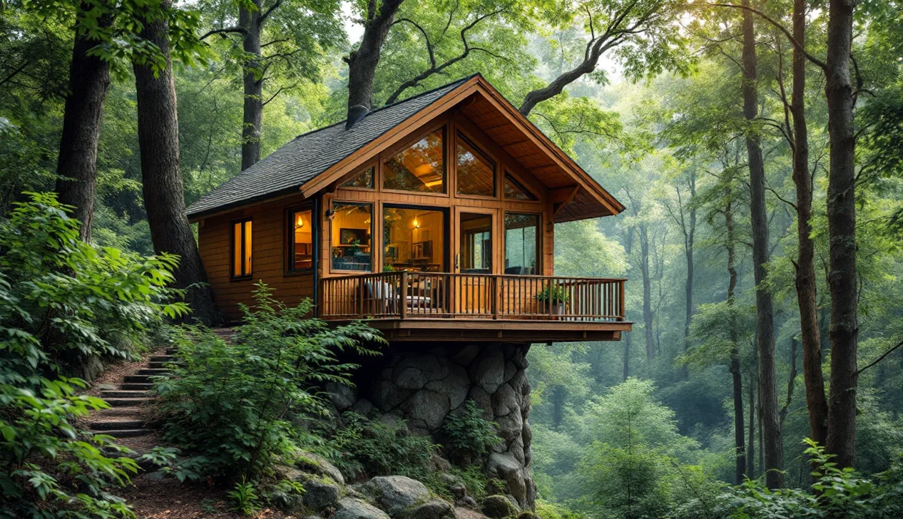 Hébergement insolite en Haute-Saône : cabane perchée dans les arbres