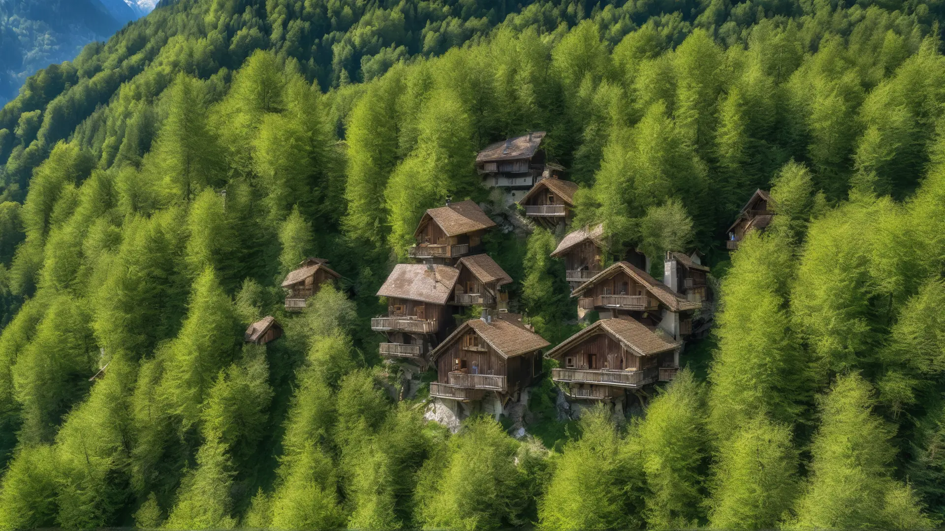 Hébergement insolite en Haute-Savoie avec cabanes dans les arbres