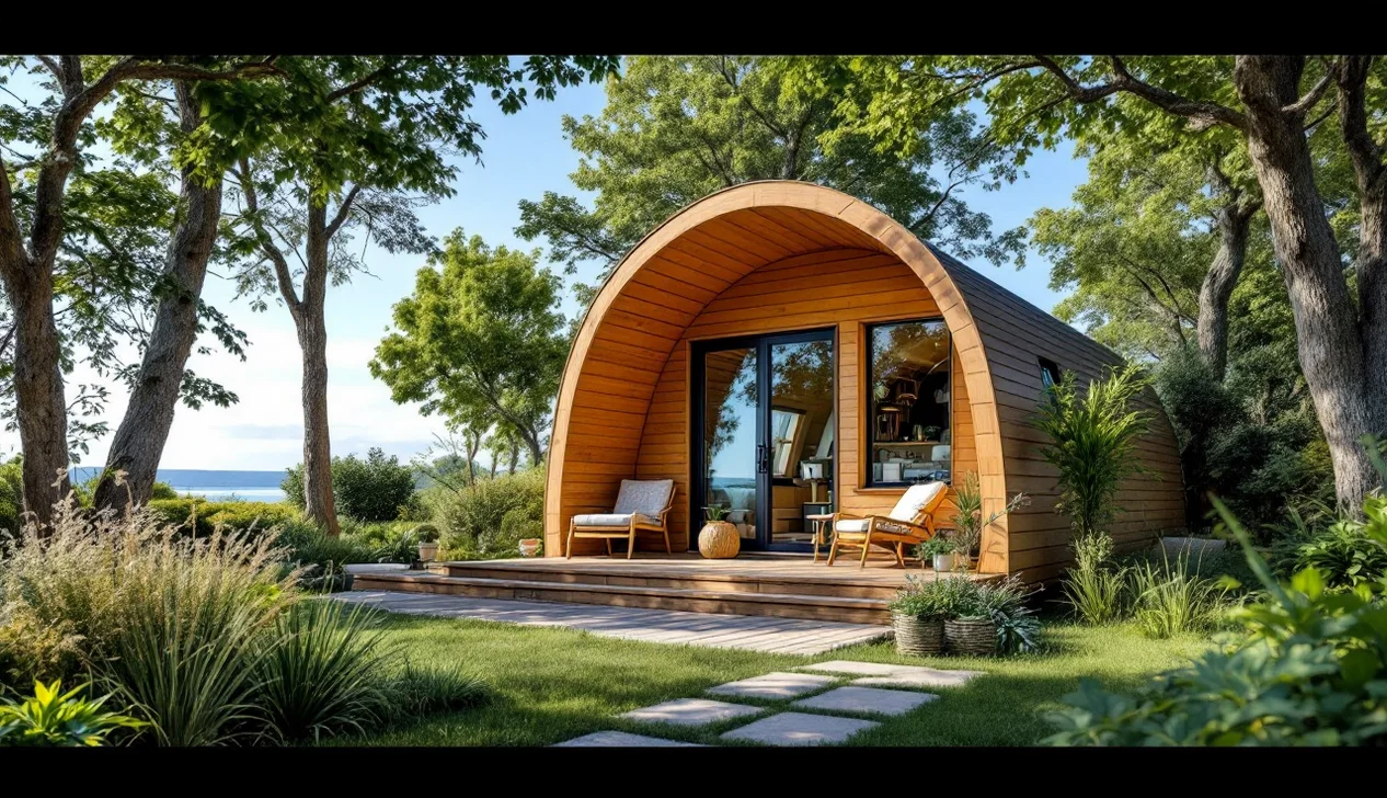 Hébergement insolite à Honfleur, cabane en bois dans la nature