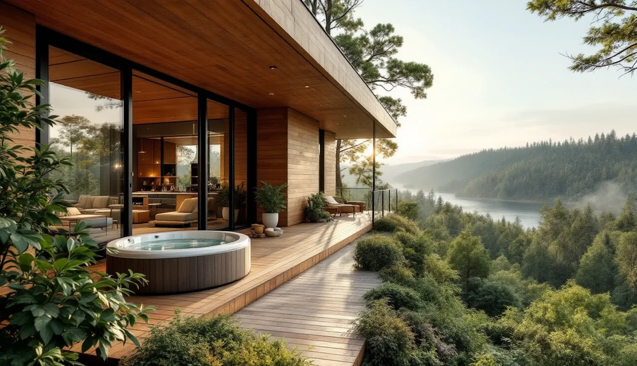 Hébergement insolite luxe avec vue sur la nature