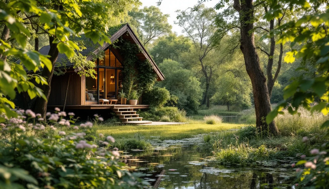 Hébergement insolite dans le Marais Poitevin, cabane perchée au milieu de la nature