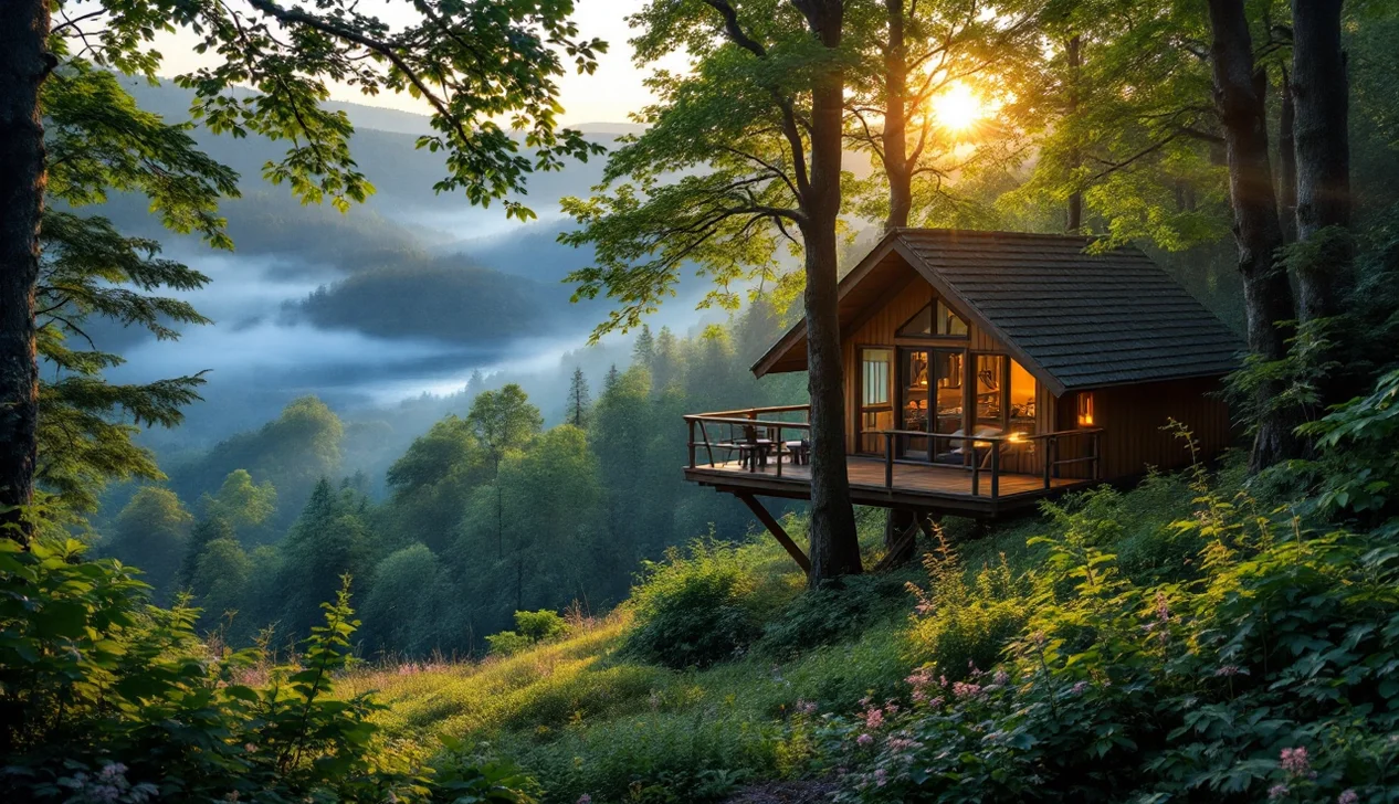 Hébergement insolite Morvan : cabane perchée dans les arbres