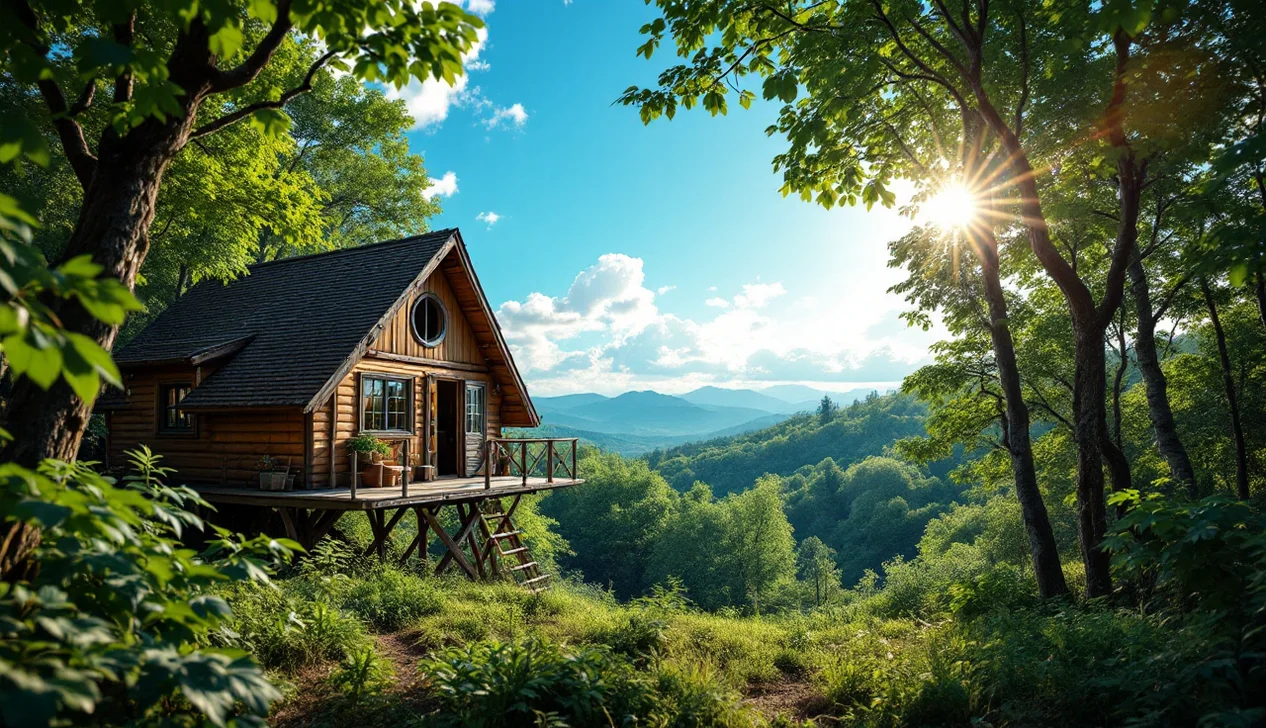 Hébergement insolite à Vienne : cabane perchée dans les arbres