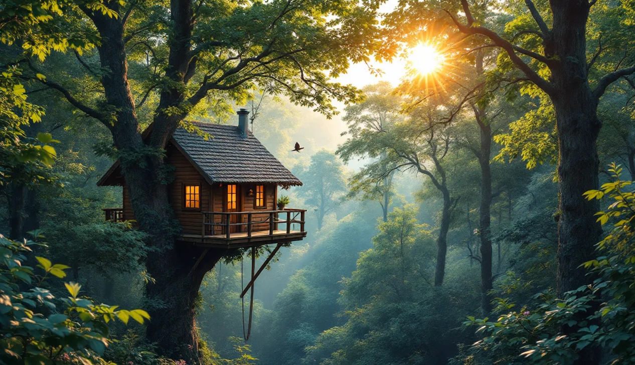 Hébergement insolite à Blois : cabane dans les arbres au milieu de la nature